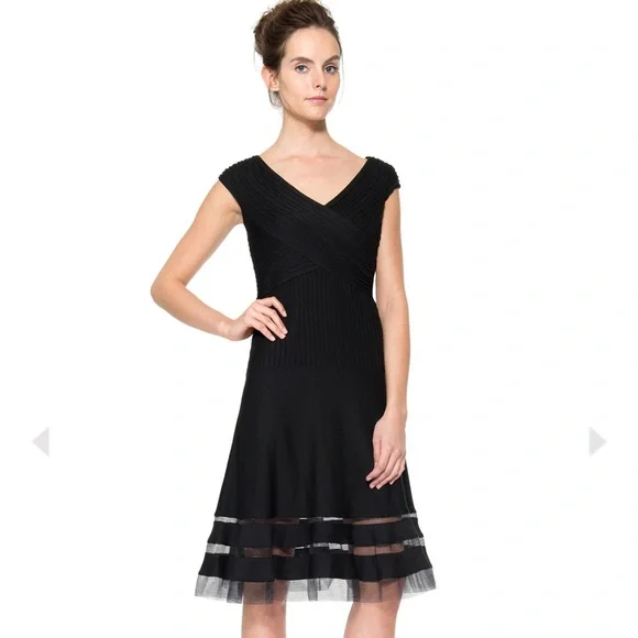 Tadashi Shoji | Dresses | Nwt Tadashi Shoji Pintuck Jersey Dress Elegant Black Cocktail Portrait Neck | Poshmark Tadashi Shoji | Dresses | Nwt Tadashi Shoji Pintuck Jersey Dress Elegant Black Cocktail Portrait Neck | Poshmark